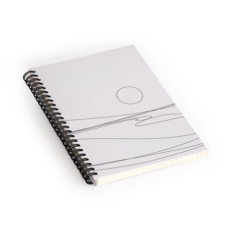 The Old Art Studio Abstract Landscape 15B Spiral Notebook