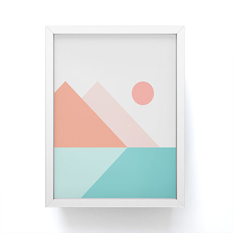 The Old Art Studio Geometric Landscape 13 Framed Mini Art Print