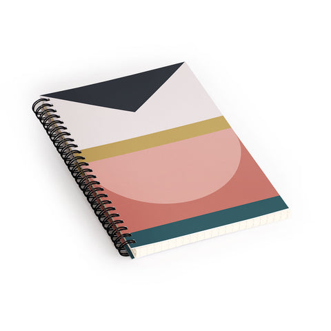 The Old Art Studio Maximalist Geometric 03 Spiral Notebook