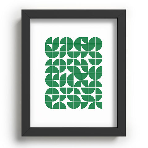 The Old Art Studio Mid Century Modern Geometric 20 Green Recessed Framing Rectangle
