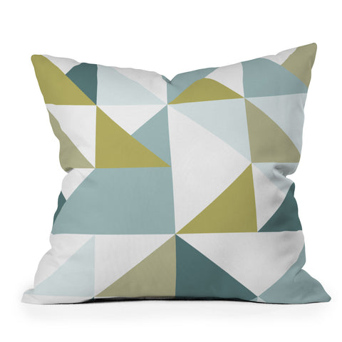 The Old Art Studio Modern Geometric 15 Throw Pillow