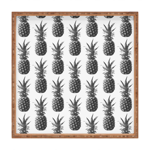 The Old Art Studio Pineapple Pattern 01 Square Tray