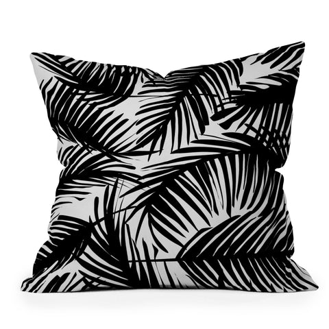 The Old Art Studio Tropical Pattern 02D Throw Pillow