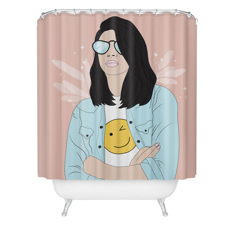 The Optimist Be a Voice Dont Be An Echo Shower Curtain