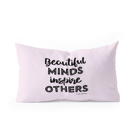 The Optimist Beautiful Minds Inspire Others Oblong Throw Pillow