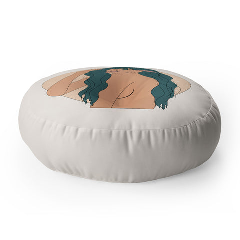 The Optimist Day Dreaming Floor Pillow Round