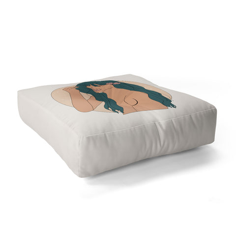 The Optimist Day Dreaming Floor Pillow Square