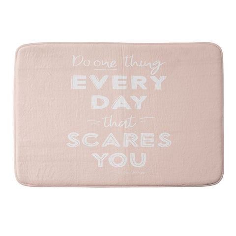The Optimist Do One Thing Every Day Quote Memory Foam Bath Mat