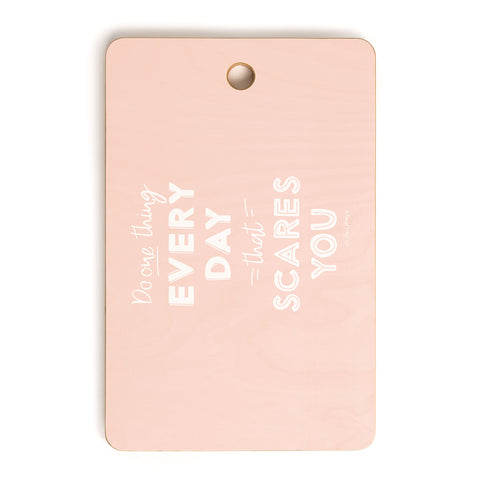 The Optimist Do One Thing Every Day Quote Cutting Board Rectangle