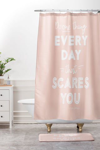 The Optimist Do One Thing Every Day Quote Shower Curtain And Mat