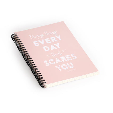 The Optimist Do One Thing Every Day Quote Spiral Notebook