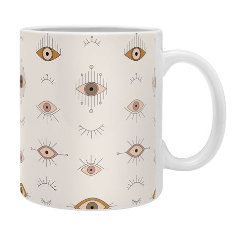 The Optimist Evil Eye Magic Pattern Coffee Mug