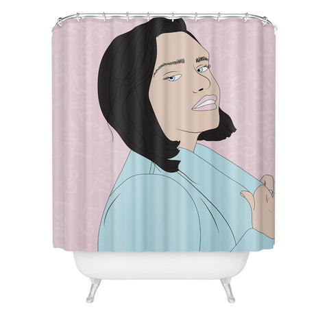 The Optimist Fake It Until You Make It Shower Curtain