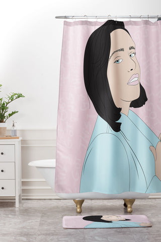 The Optimist Fake It Until You Make It Shower Curtain And Mat