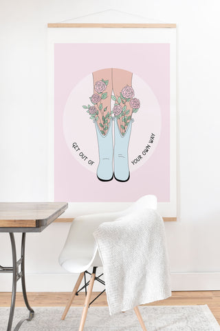 The Optimist Get Out Of Your Own Way Quote Art Print And Hanger