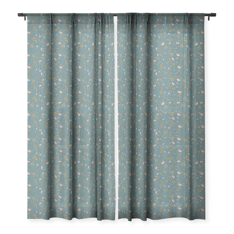 The Optimist I Can See The Change Floral Sheer Window Curtain
