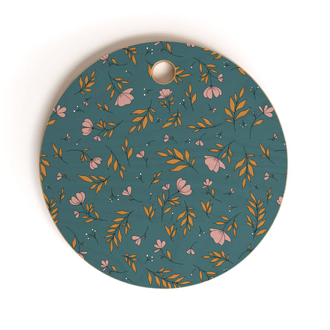 The Optimist I Can See The Change Floral Cutting Board Round