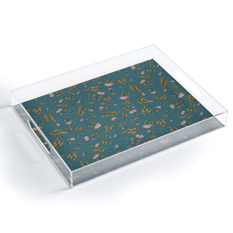 The Optimist I Can See The Change Floral Acrylic Tray