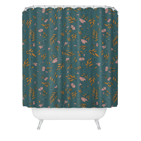 The Optimist I Can See The Change Floral Shower Curtain