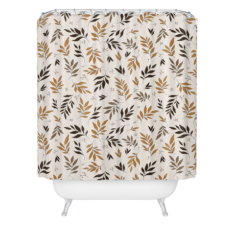 The Optimist Leaves Of Change Pattern Shower Curtain