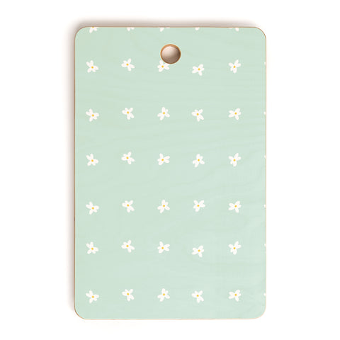 The Optimist Little Daisies In a Row Cutting Board Rectangle