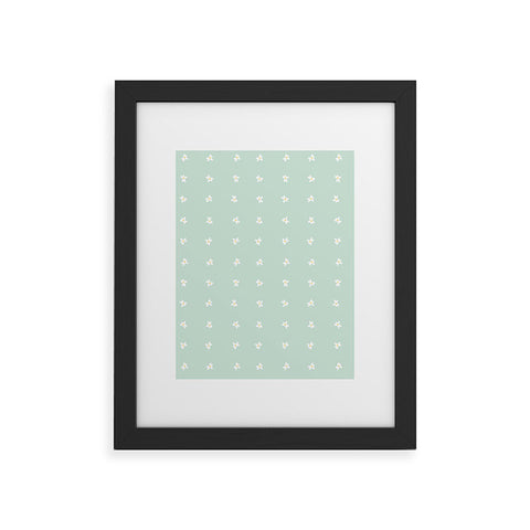 The Optimist Little Daisies In a Row Framed Art Print
