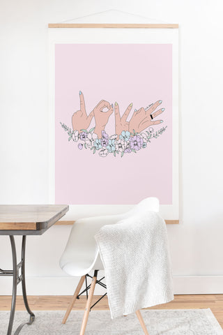 The Optimist Love is LOVE Art Print And Hanger