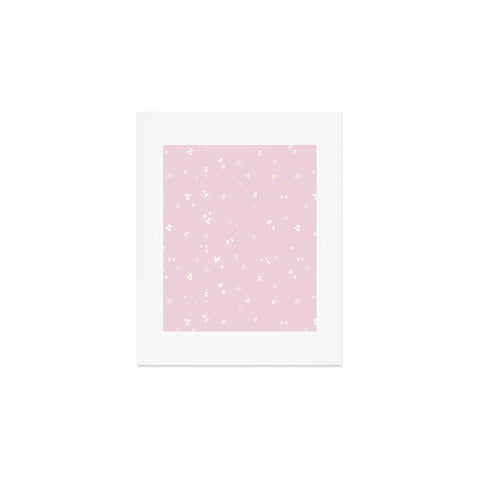 The Optimist My Little Daisy Pattern in Pink Art Print