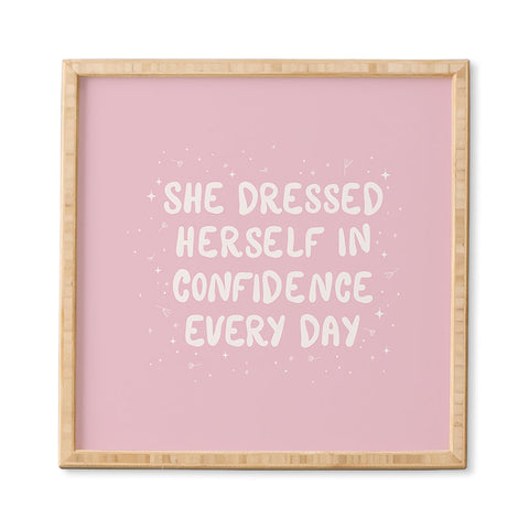 The Optimist She Dressed Herself In Confidence Framed Wall Art