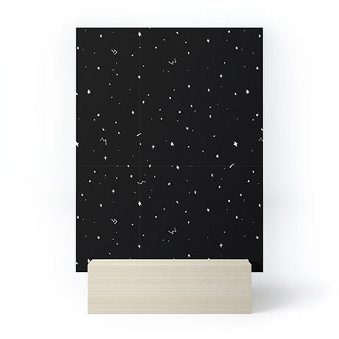 The Optimist Sky Full Of Stars in Black Mini Art Print