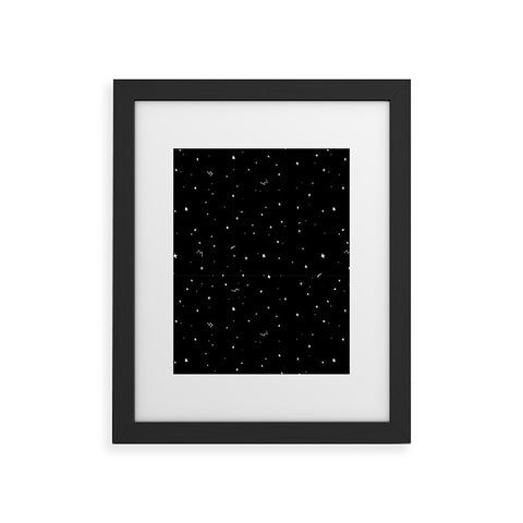 The Optimist Sky Full Of Stars in Black Framed Art Print