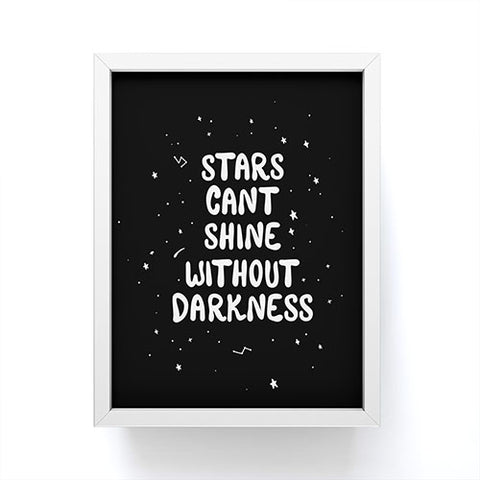 The Optimist Stars Cant Shine Without Stars Framed Mini Art Print