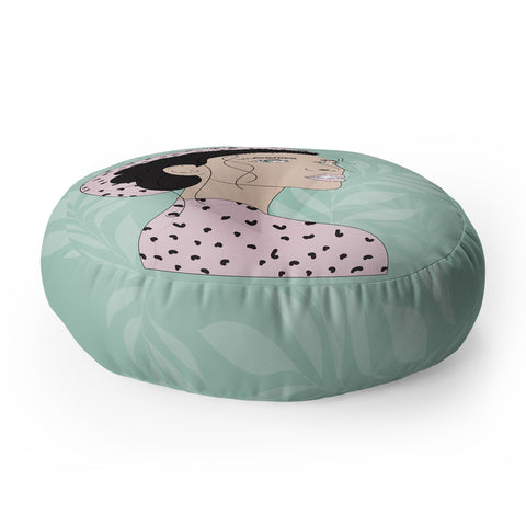 The Optimist Take a Walk on The Wild Side Floor Pillow Round