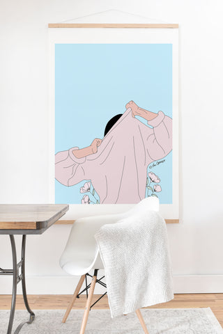 The Optimist The Struggle Is REAL Art Print And Hanger