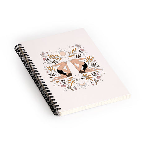 The Optimist The Symmetry Pose Spiral Notebook