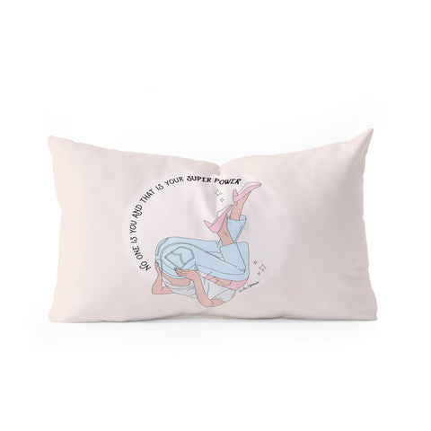 The Optimist This Is Your Superpower Oblong Throw Pillow