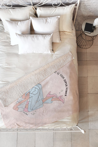 The Optimist This Is Your Superpower Fleece Throw Blanket