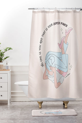 The Optimist This Is Your Superpower Shower Curtain And Mat