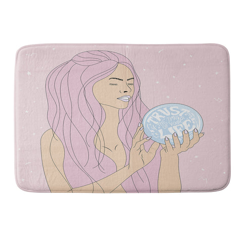 The Optimist Trust The Timing Of Your Life Memory Foam Bath Mat