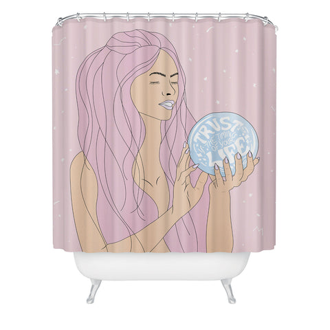 The Optimist Trust The Timing Of Your Life Shower Curtain