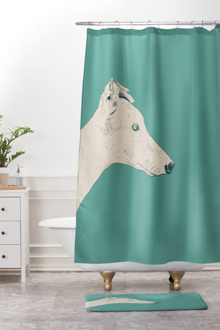 The Red Wolf Animals 2 Shower Curtain And Mat
