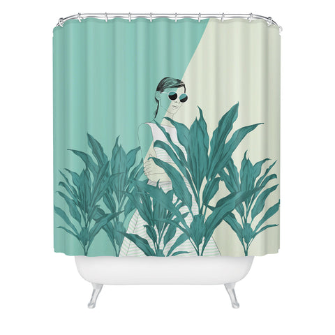 The Red Wolf The Blue Nature Shower Curtain