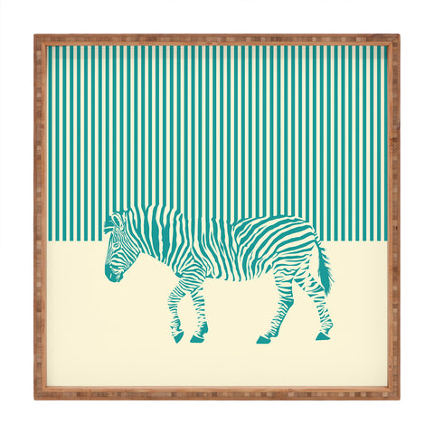 The Red Wolf The Zebra Square Tray