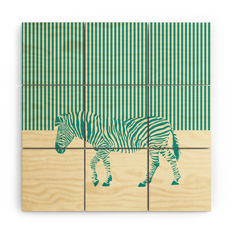 The Red Wolf The Zebra Wood Wall Mural