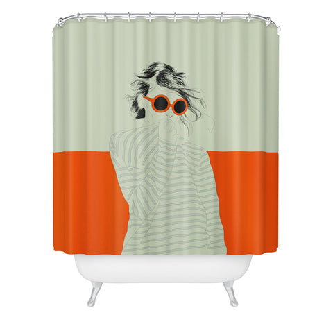 The Red Wolf Woman Color 10 Shower Curtain