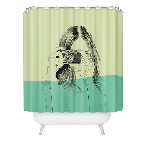 The Red Wolf Woman Color 11 Shower Curtain