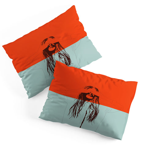 The Red Wolf Woman Color 2 Pillow Shams