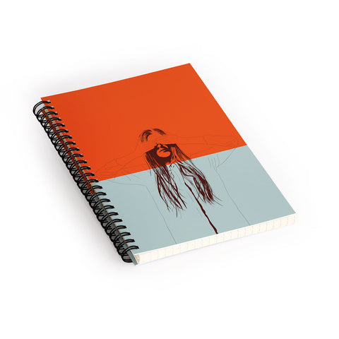 The Red Wolf Woman Color 2 Spiral Notebook