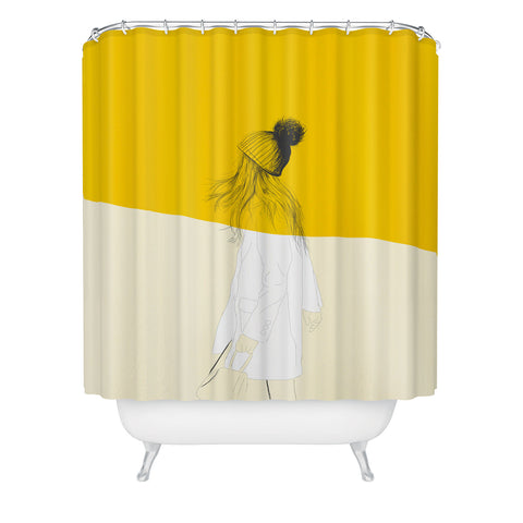 The Red Wolf Woman Color 7 Shower Curtain