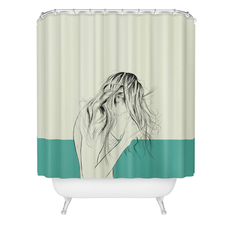 The Red Wolf Woman Color 8 Shower Curtain